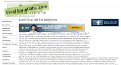 Desktop Screenshot of excelfornoobs.com