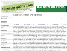 Tablet Screenshot of excelfornoobs.com